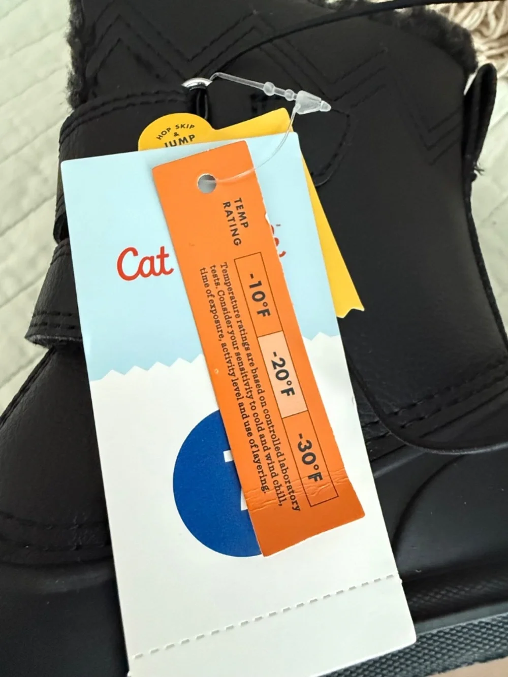NWT Cat & Jack Denver Winter Snow Boots Black Toddler Size 7
